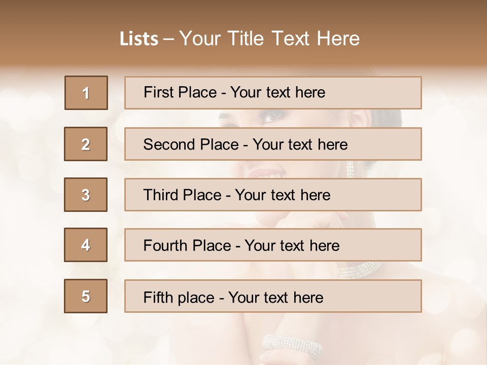Eyes Jewelry Beauty PowerPoint Template