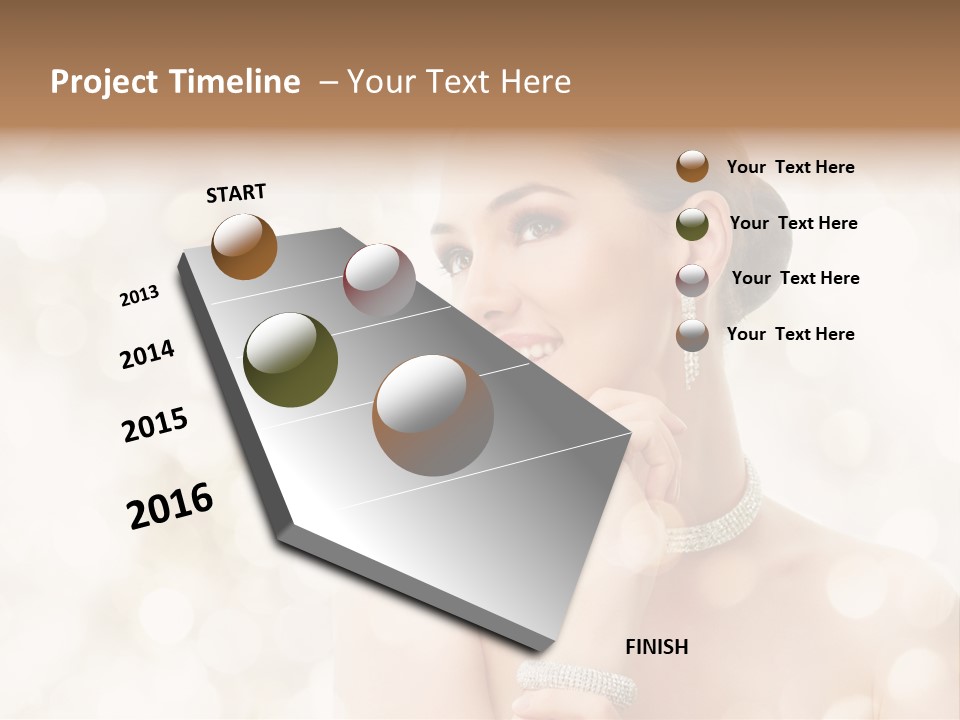 Eyes Jewelry Beauty PowerPoint Template