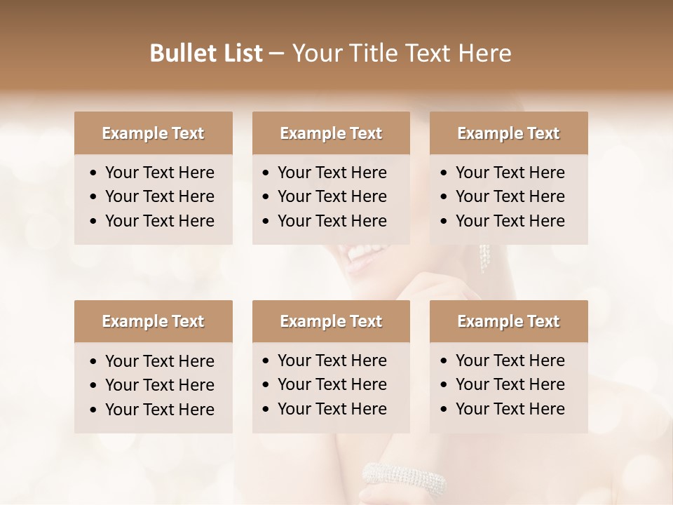 Eyes Jewelry Beauty PowerPoint Template