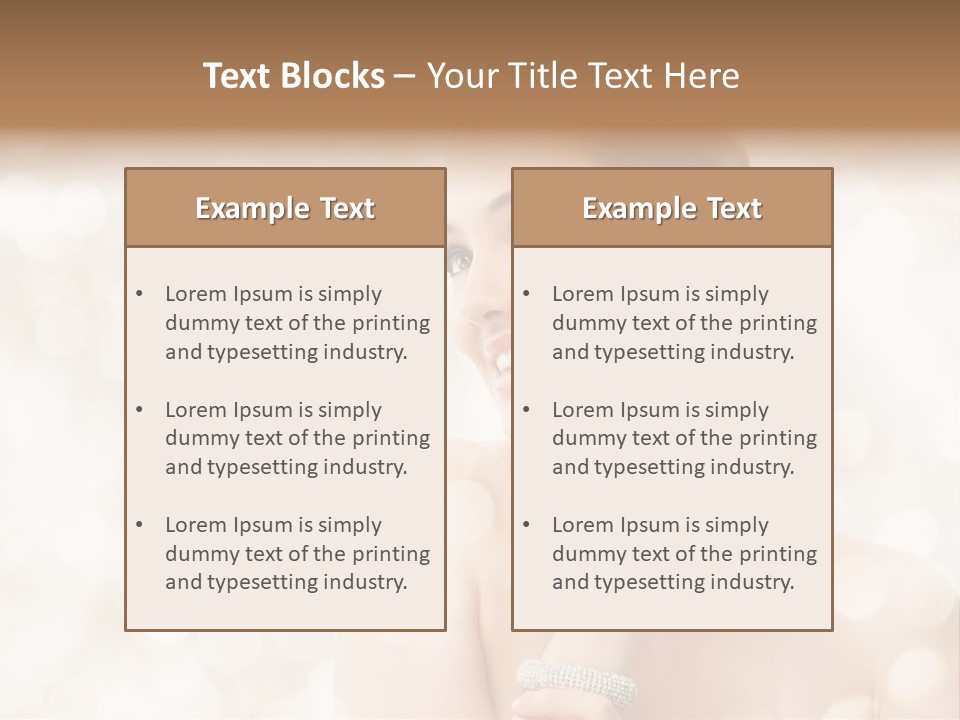 Eyes Jewelry Beauty PowerPoint Template