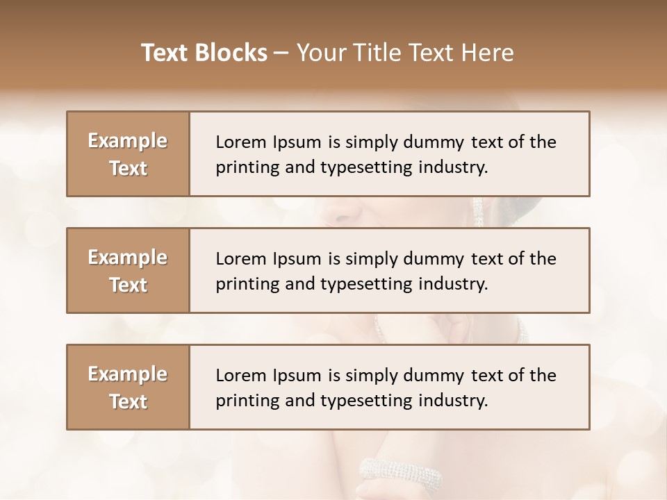 Eyes Jewelry Beauty PowerPoint Template