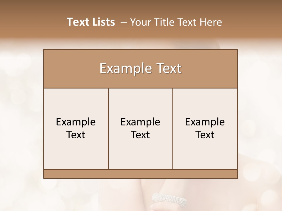 Eyes Jewelry Beauty PowerPoint Template