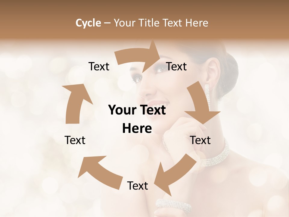 Eyes Jewelry Beauty PowerPoint Template