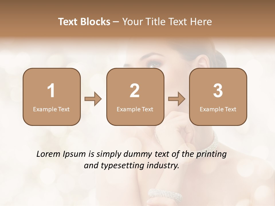 Eyes Jewelry Beauty PowerPoint Template