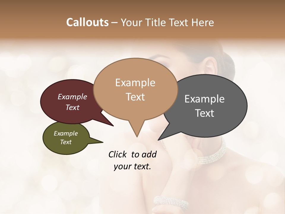 Eyes Jewelry Beauty PowerPoint Template