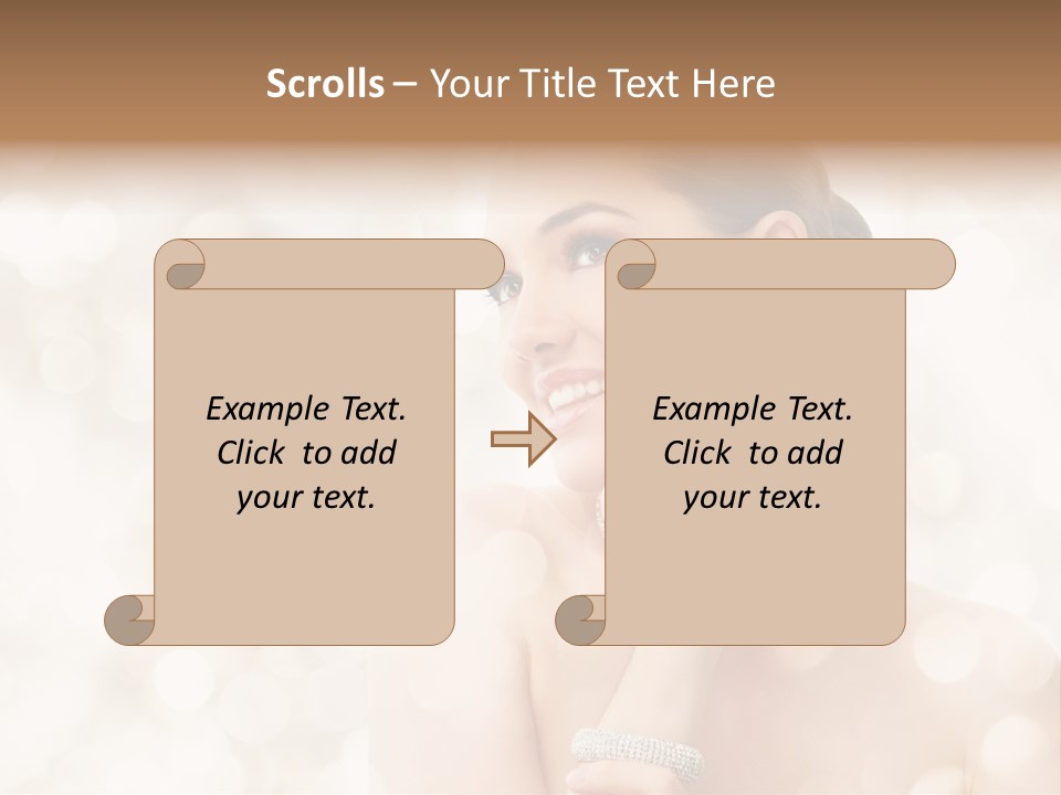 Eyes Jewelry Beauty PowerPoint Template