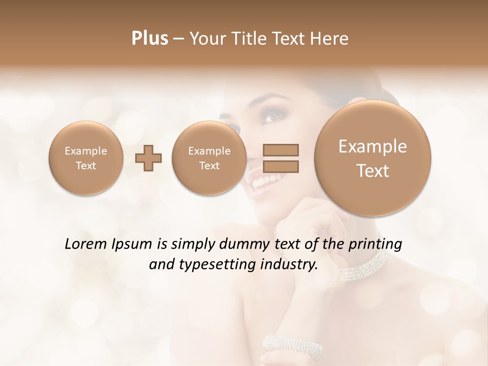 Eyes Jewelry Beauty PowerPoint Template