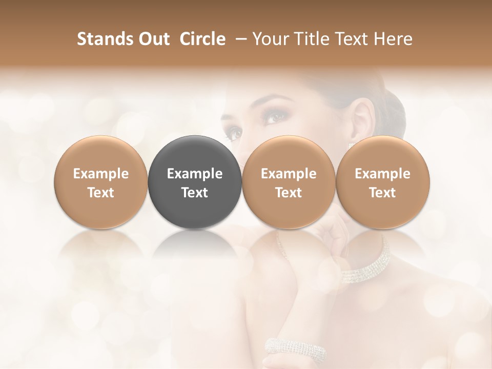 Eyes Jewelry Beauty PowerPoint Template
