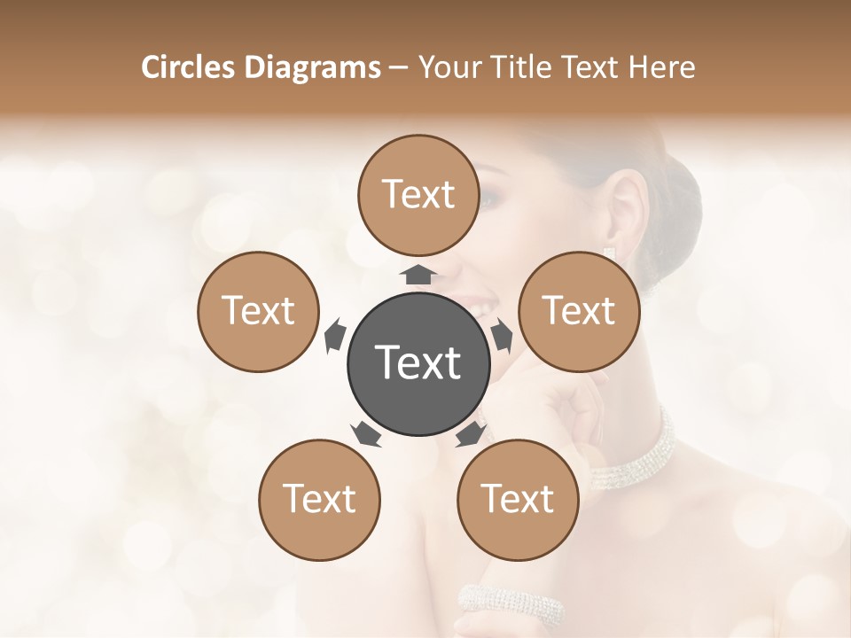 Eyes Jewelry Beauty PowerPoint Template