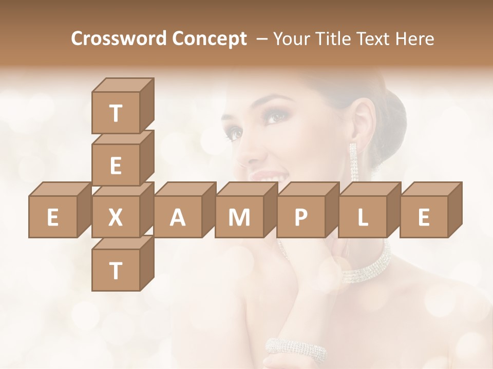 Eyes Jewelry Beauty PowerPoint Template