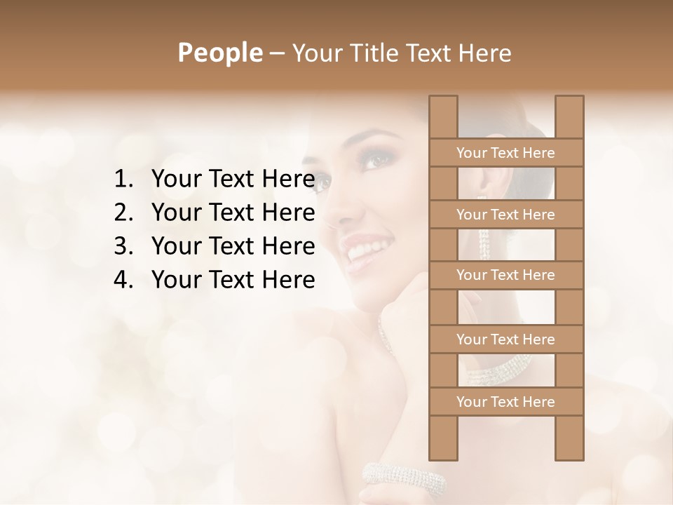 Eyes Jewelry Beauty PowerPoint Template