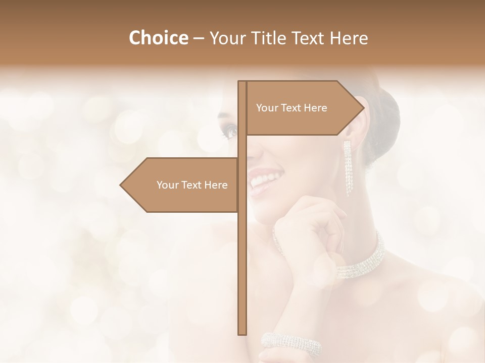 Eyes Jewelry Beauty PowerPoint Template