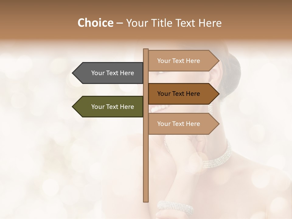 Eyes Jewelry Beauty PowerPoint Template