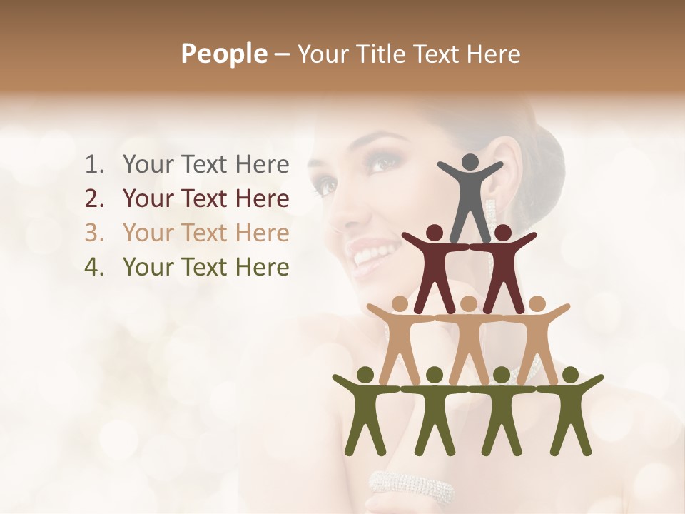 Eyes Jewelry Beauty PowerPoint Template