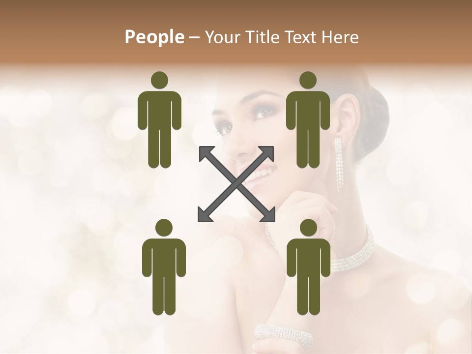 Eyes Jewelry Beauty PowerPoint Template