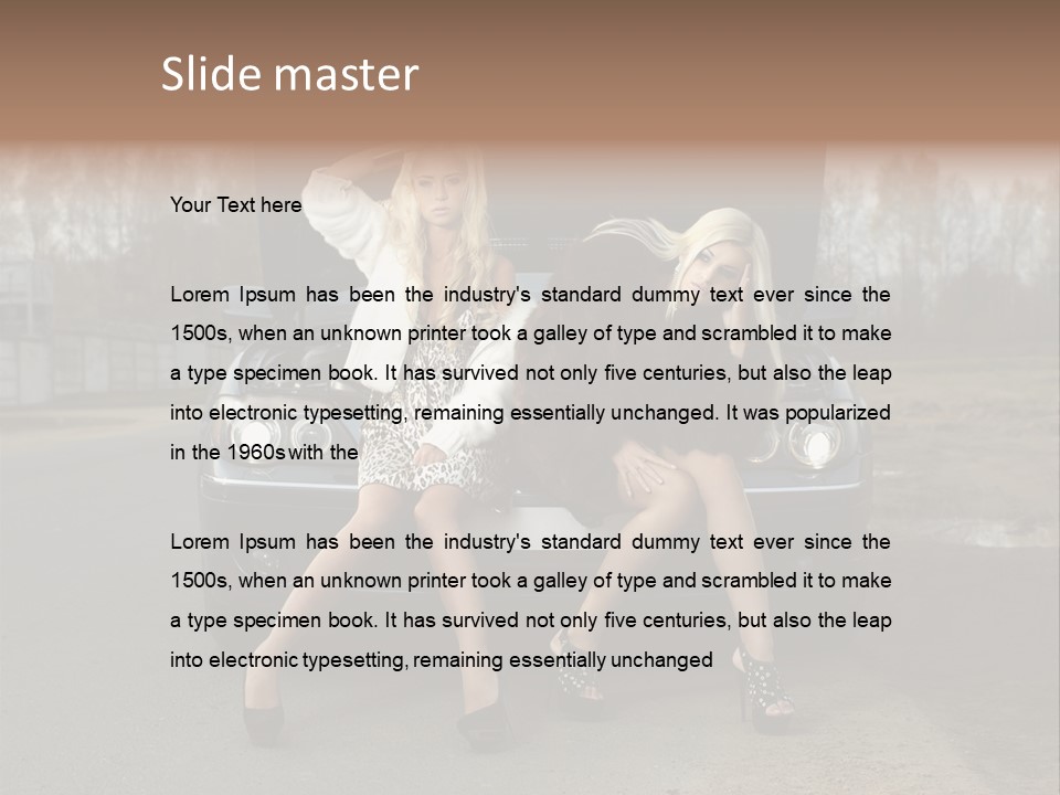 Corporate Toon Team PowerPoint Template