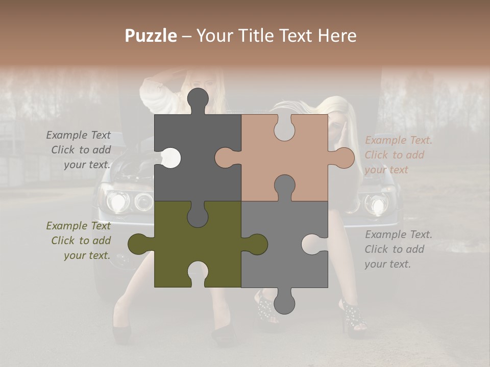 Corporate Toon Team PowerPoint Template