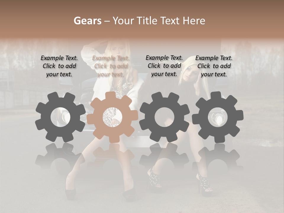 Corporate Toon Team PowerPoint Template