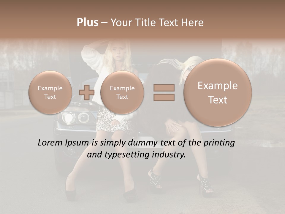 Corporate Toon Team PowerPoint Template