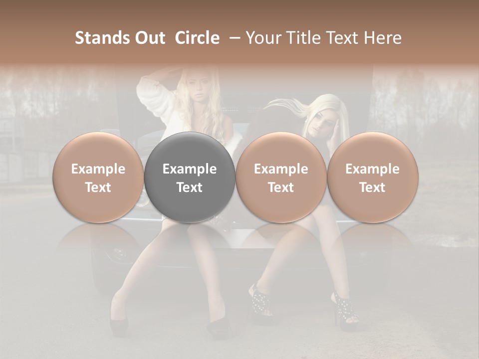 Corporate Toon Team PowerPoint Template