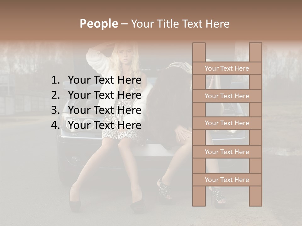 Corporate Toon Team PowerPoint Template