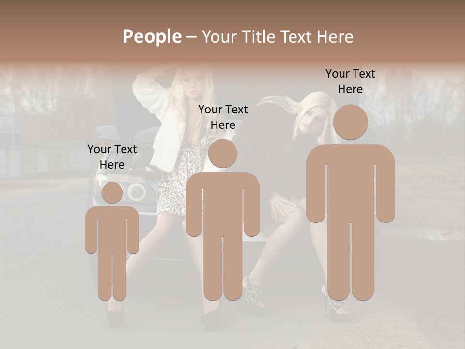 Corporate Toon Team PowerPoint Template