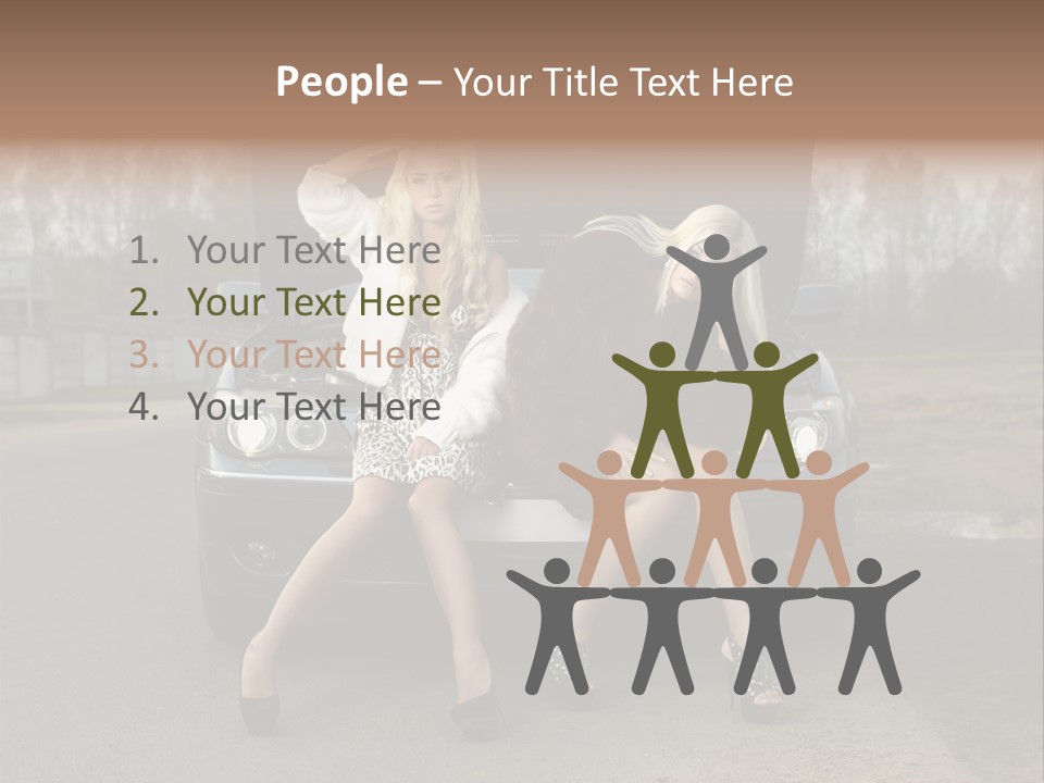 Corporate Toon Team PowerPoint Template