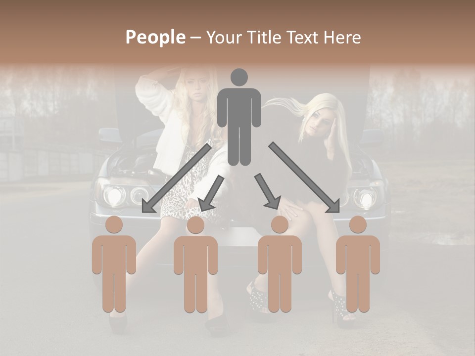 Corporate Toon Team PowerPoint Template