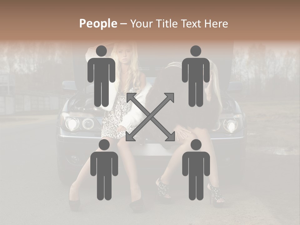 Corporate Toon Team PowerPoint Template