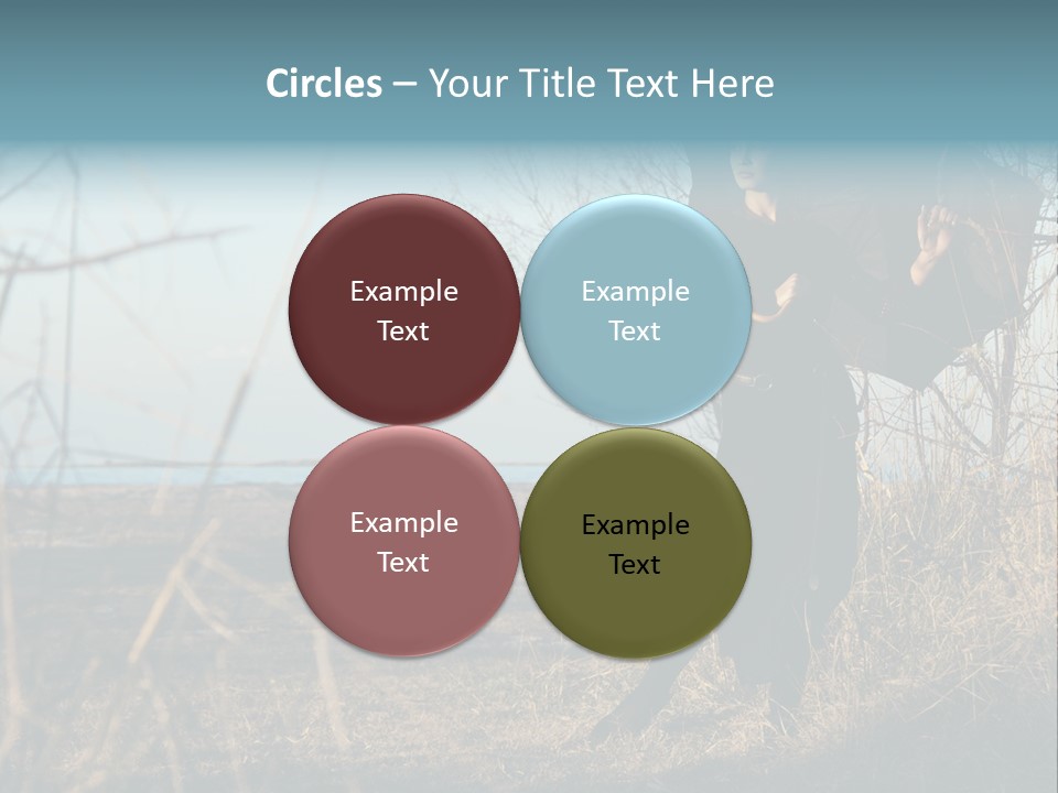 Umbrella Sad Lady PowerPoint Template