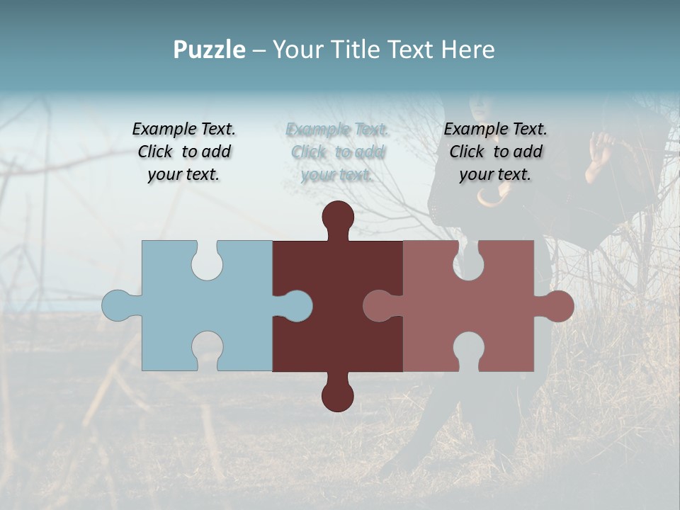 Umbrella Sad Lady PowerPoint Template