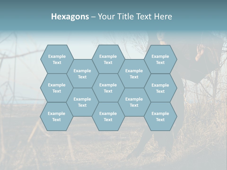 Umbrella Sad Lady PowerPoint Template