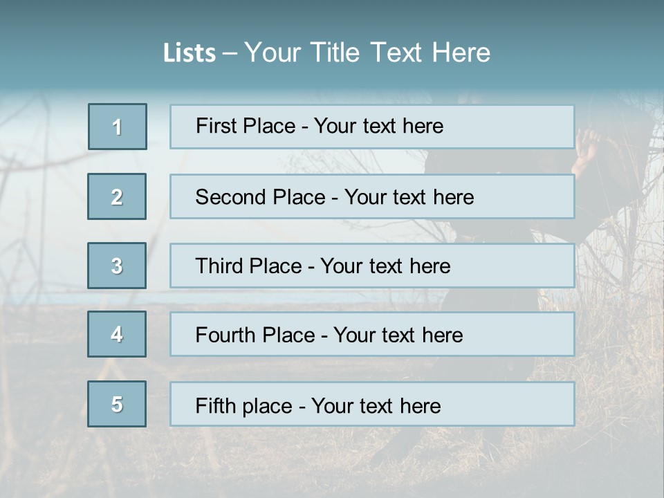 Umbrella Sad Lady PowerPoint Template