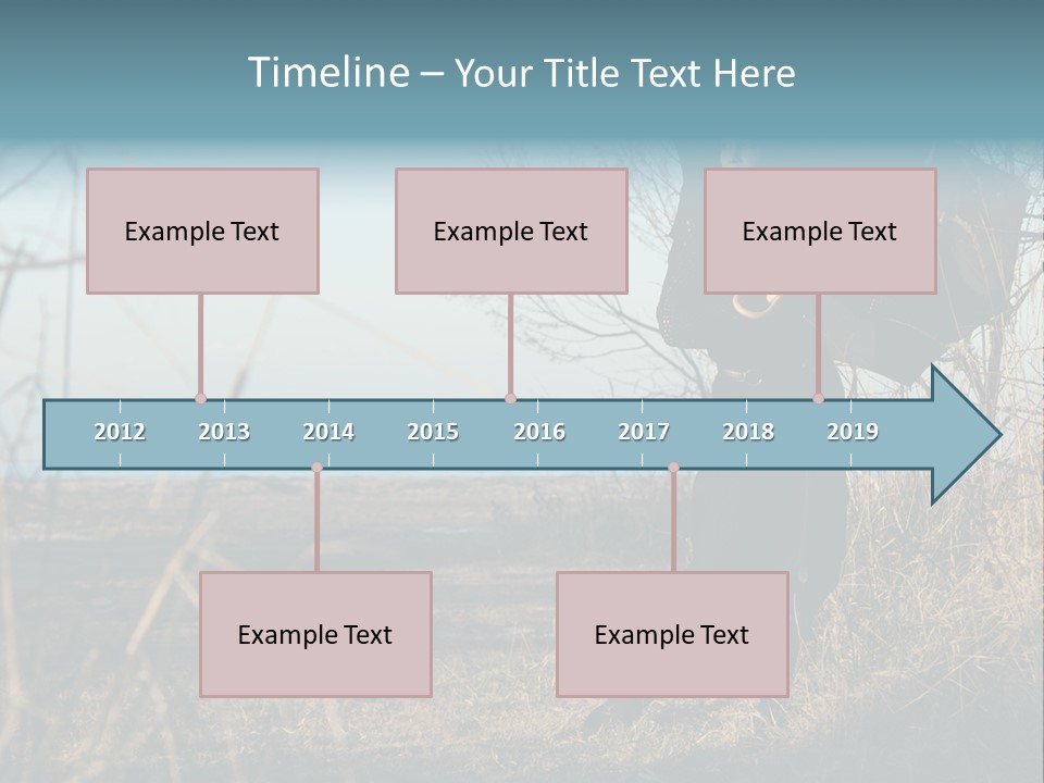 Umbrella Sad Lady PowerPoint Template