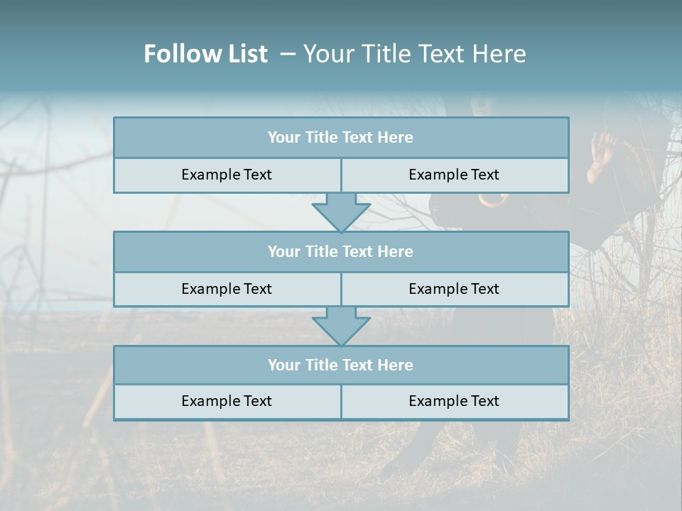Umbrella Sad Lady PowerPoint Template