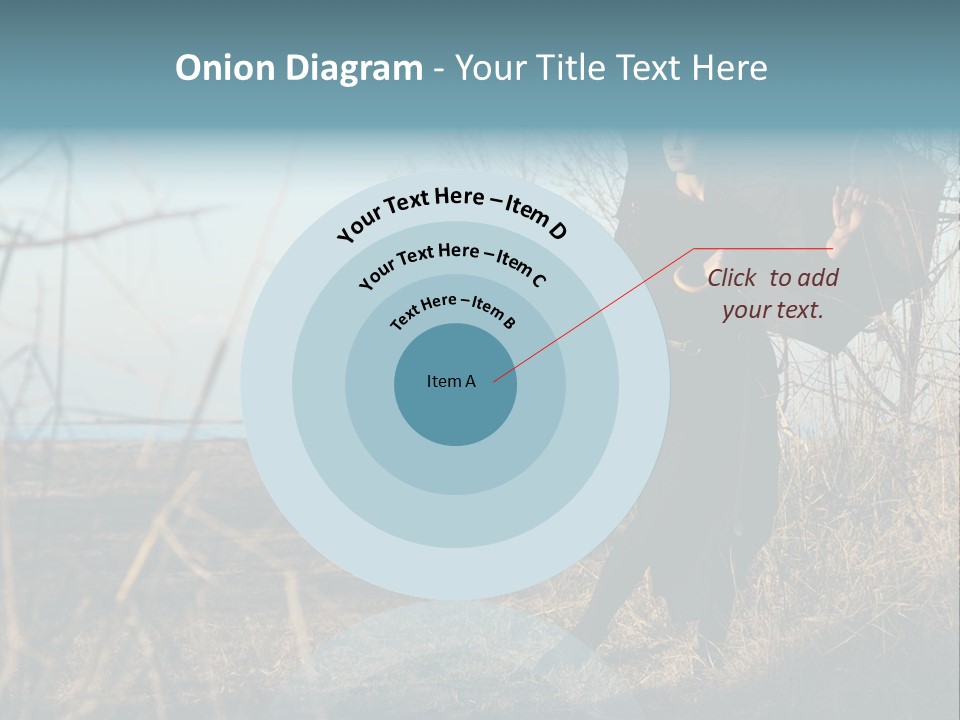 Umbrella Sad Lady PowerPoint Template