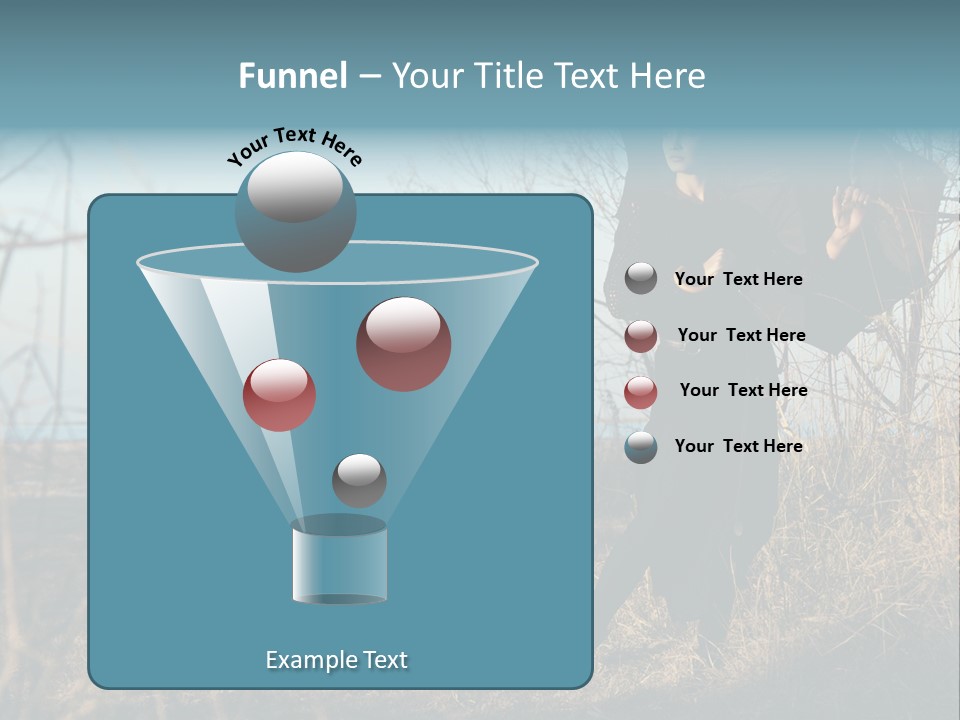 Umbrella Sad Lady PowerPoint Template