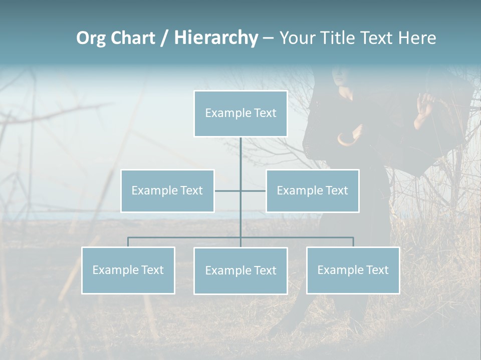 Umbrella Sad Lady PowerPoint Template