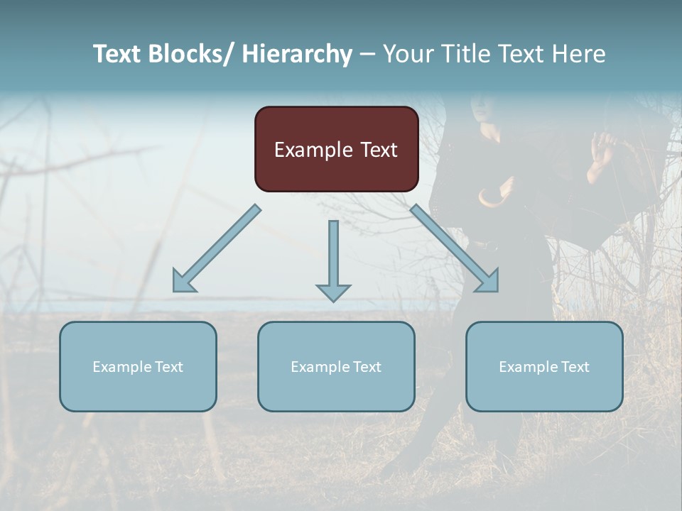 Umbrella Sad Lady PowerPoint Template