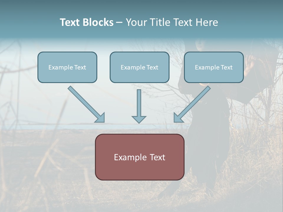 Umbrella Sad Lady PowerPoint Template