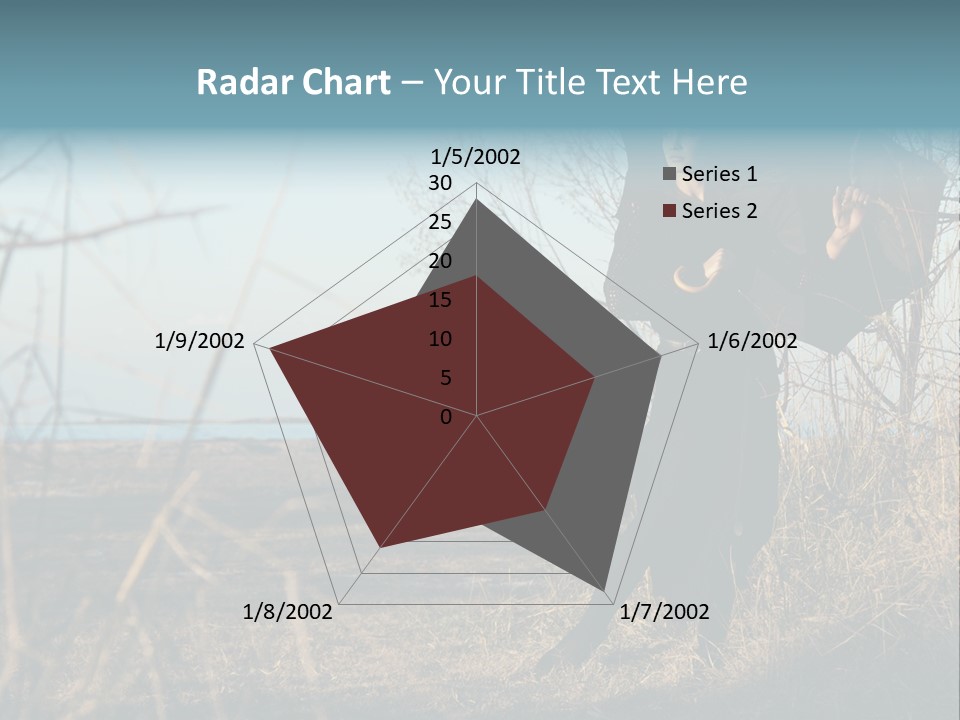Umbrella Sad Lady PowerPoint Template