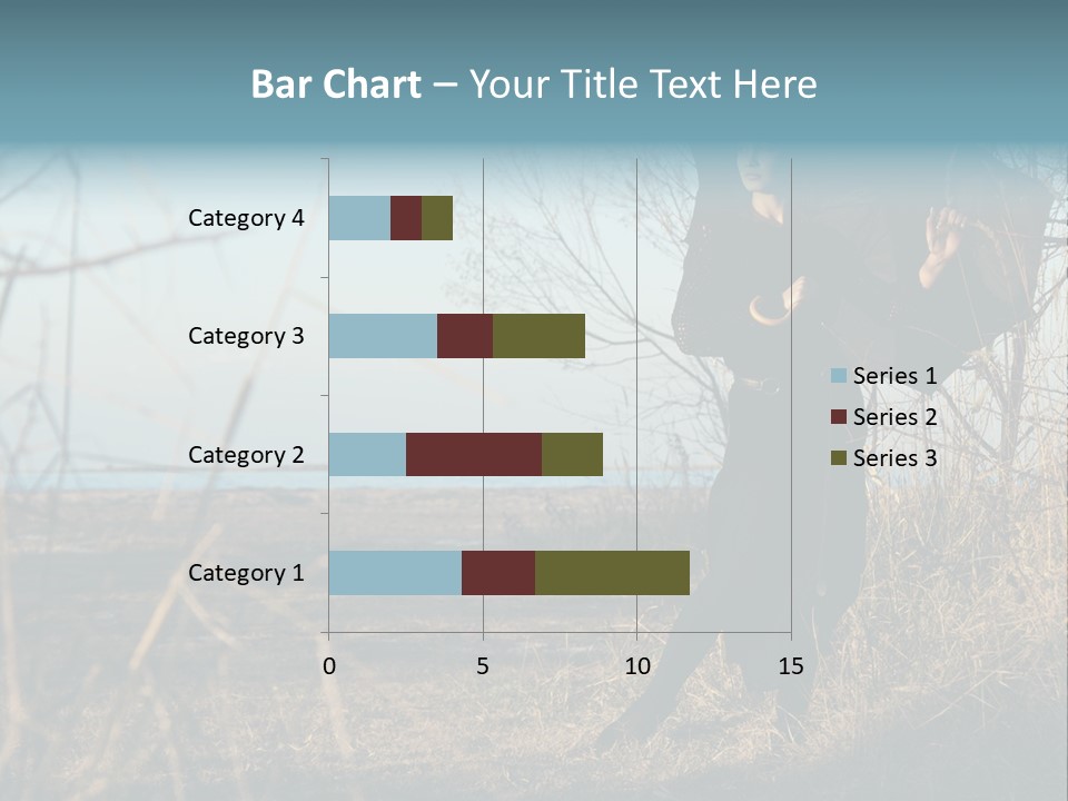 Umbrella Sad Lady PowerPoint Template