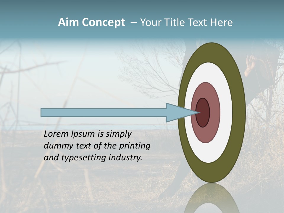 Umbrella Sad Lady PowerPoint Template