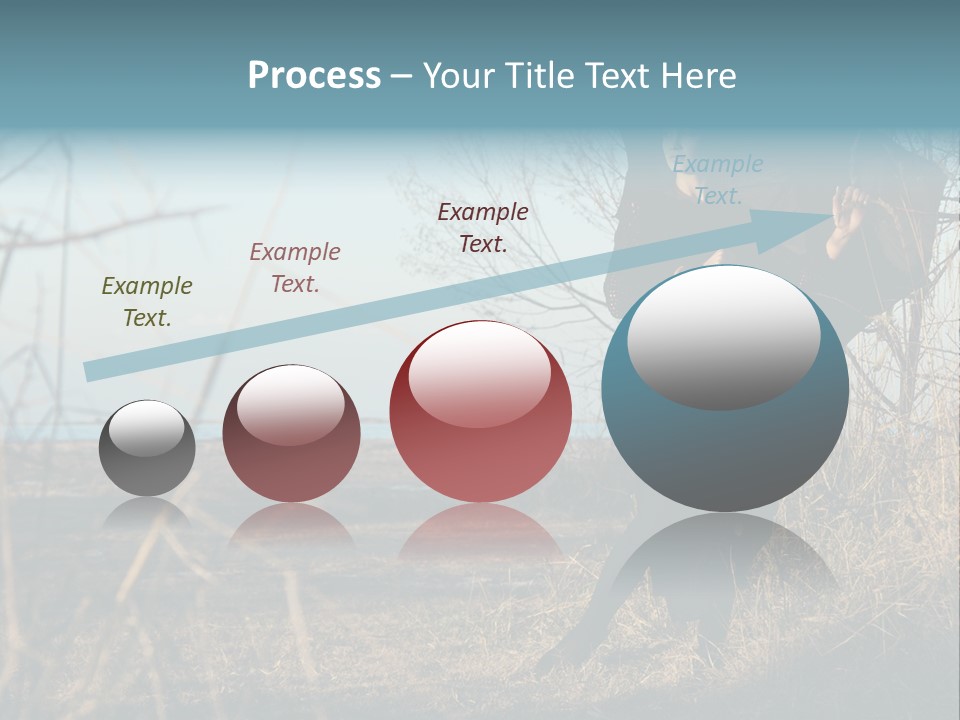 Umbrella Sad Lady PowerPoint Template