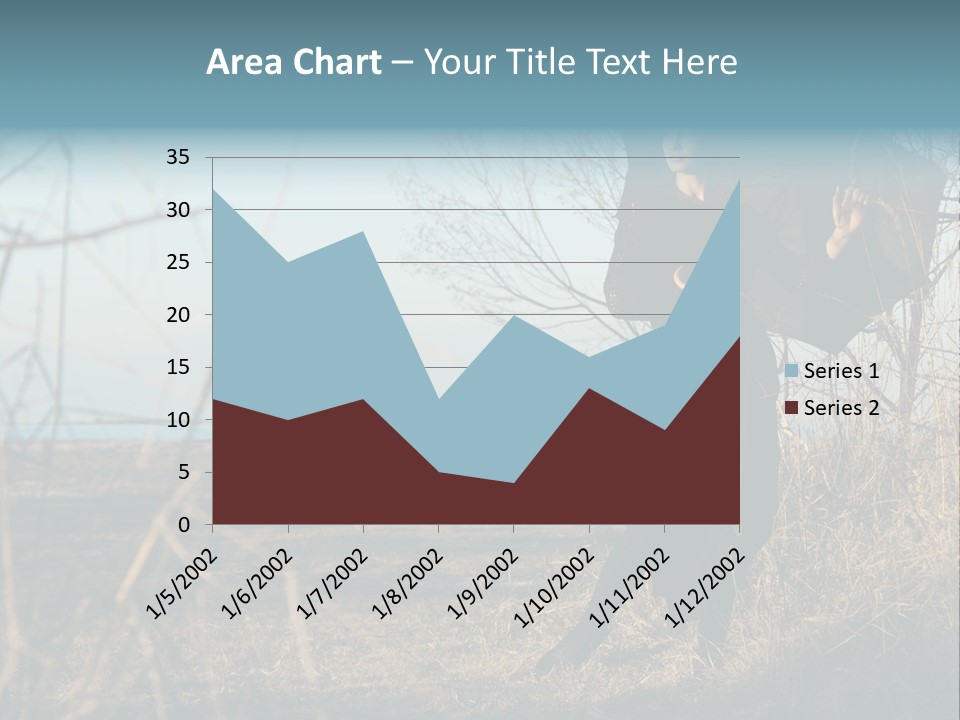 Umbrella Sad Lady PowerPoint Template