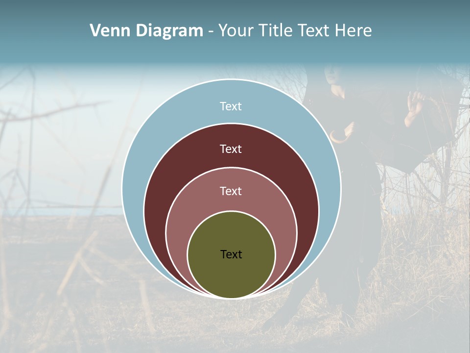 Umbrella Sad Lady PowerPoint Template