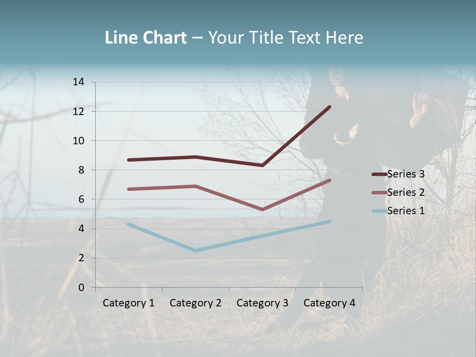 Umbrella Sad Lady PowerPoint Template