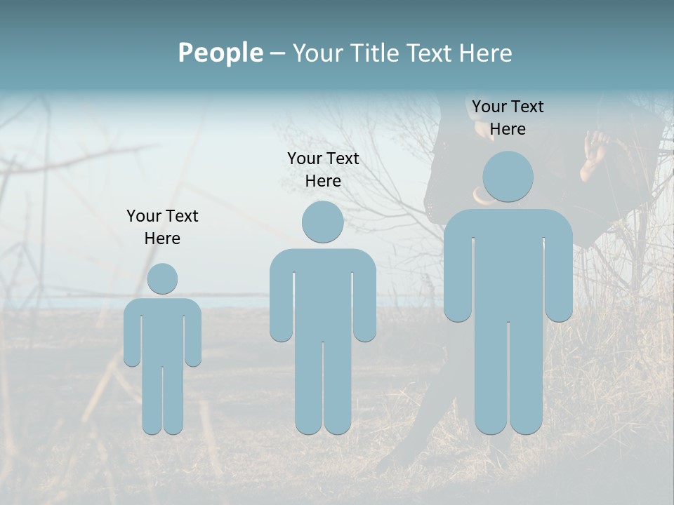 Umbrella Sad Lady PowerPoint Template