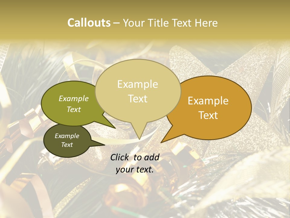 Object Shape Sparkle PowerPoint Template