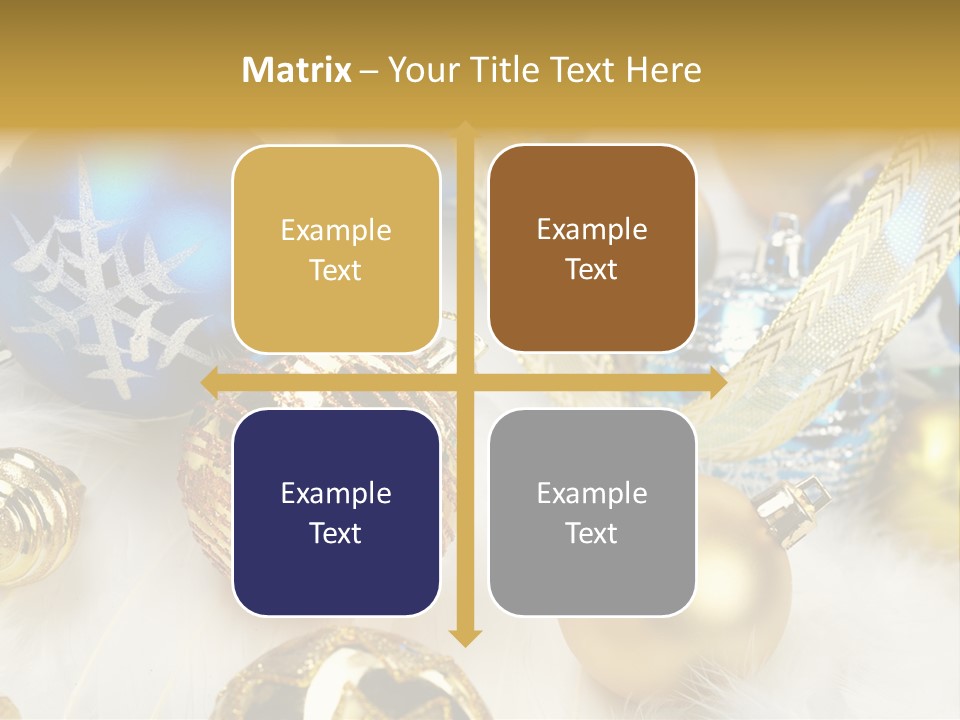 Decorate Sphere Blue PowerPoint Template